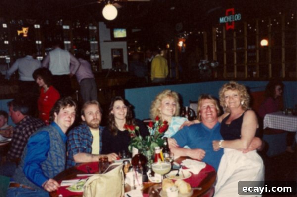 Celebrating My 21st Birthday with Mom and Family A candid photo of family celebrating the author's 21st birthday, including her mother.