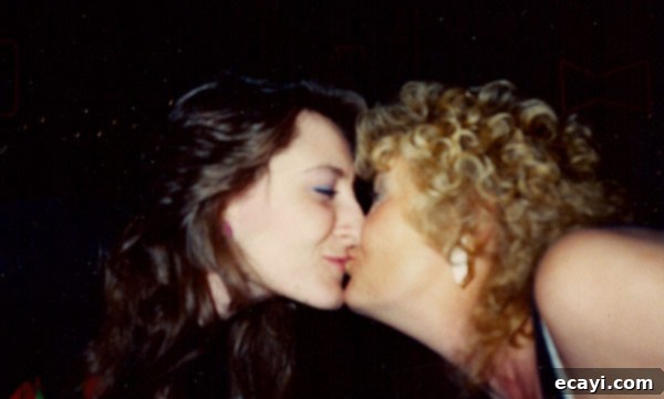 Family Celebration: Moments with Mom A blurry yet nostalgic photo, possibly depicting a family moment around the author's 21st birthday.