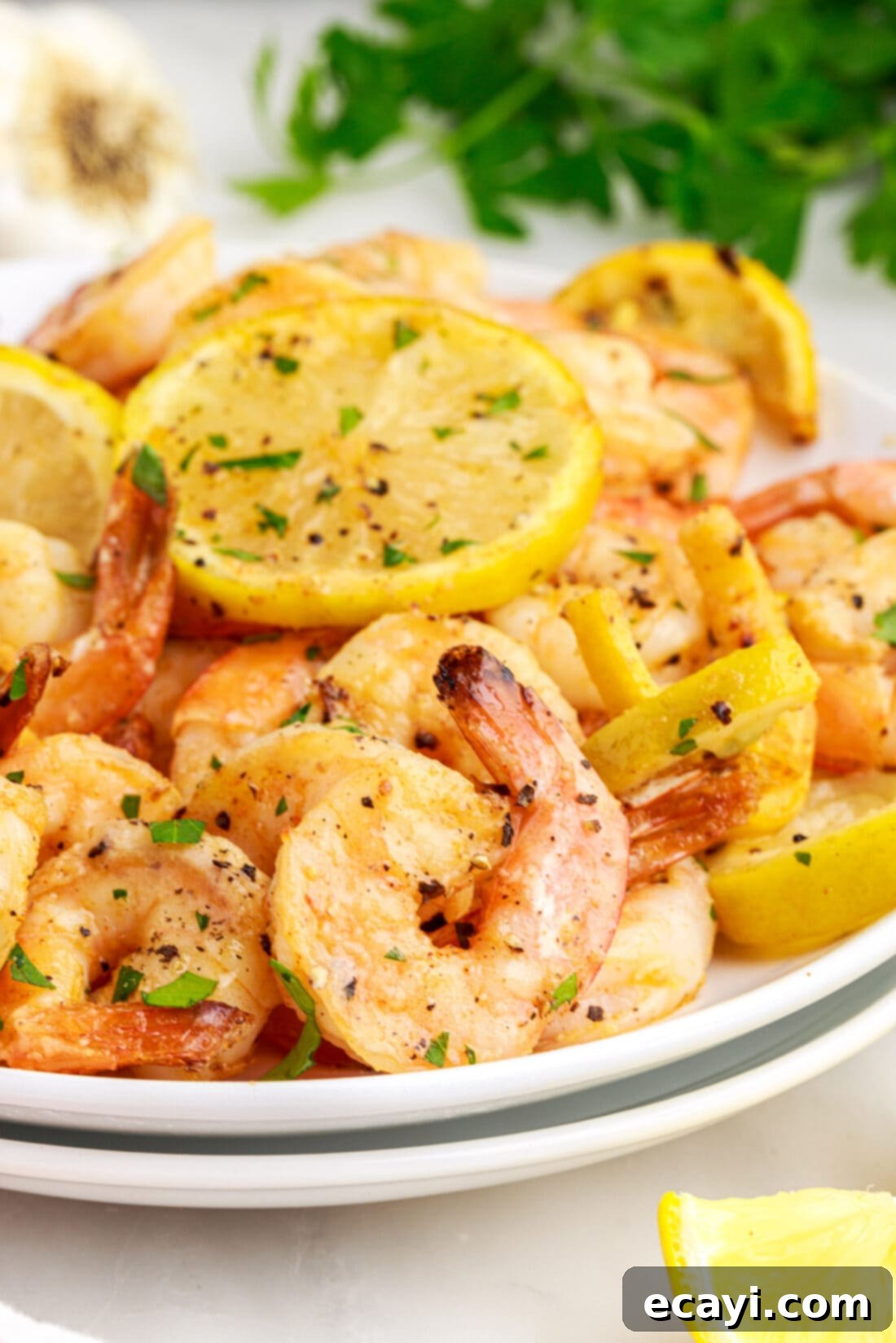 Crispy Air Fryer Shrimp 2 plate of Air Fryer Shrimp