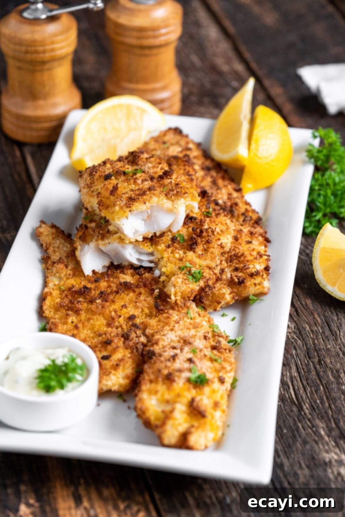 Effortless Air Fryer Fish Perfection 13 Air Fryer Fish on a platter