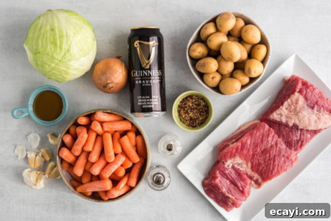 Slow-Cooked Tender Corned Beef 4 Crockpot Corned Beef ingredients