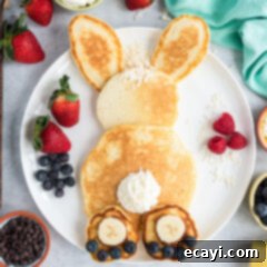 Fluffy Cottontail Stacks 12 Bunny Butt Pancakes