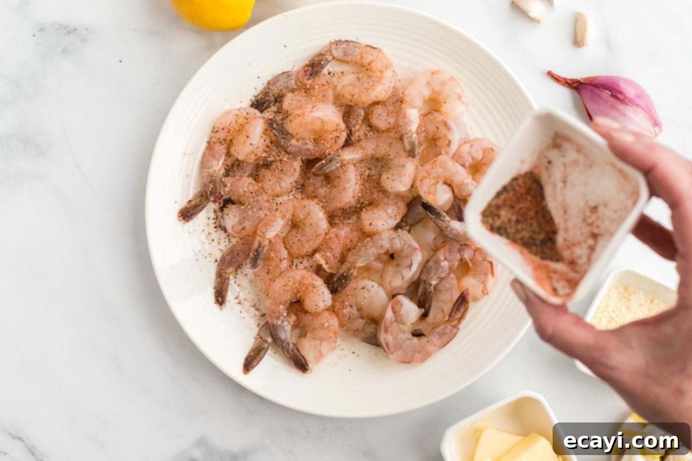 Shrimp Sauté 7 seasoning raw shrimp