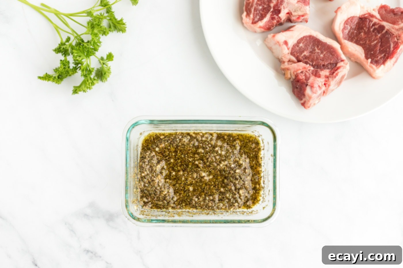Succulent Herb-Crusted Lamb Chops 5 Preparing lamb chops with a savory wet rub