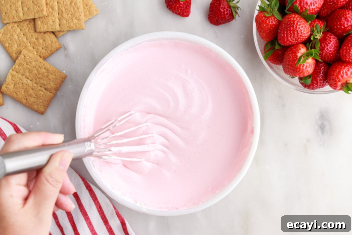 Strawberry Tiered Trifle 11 strawberry gelatin whipped cream