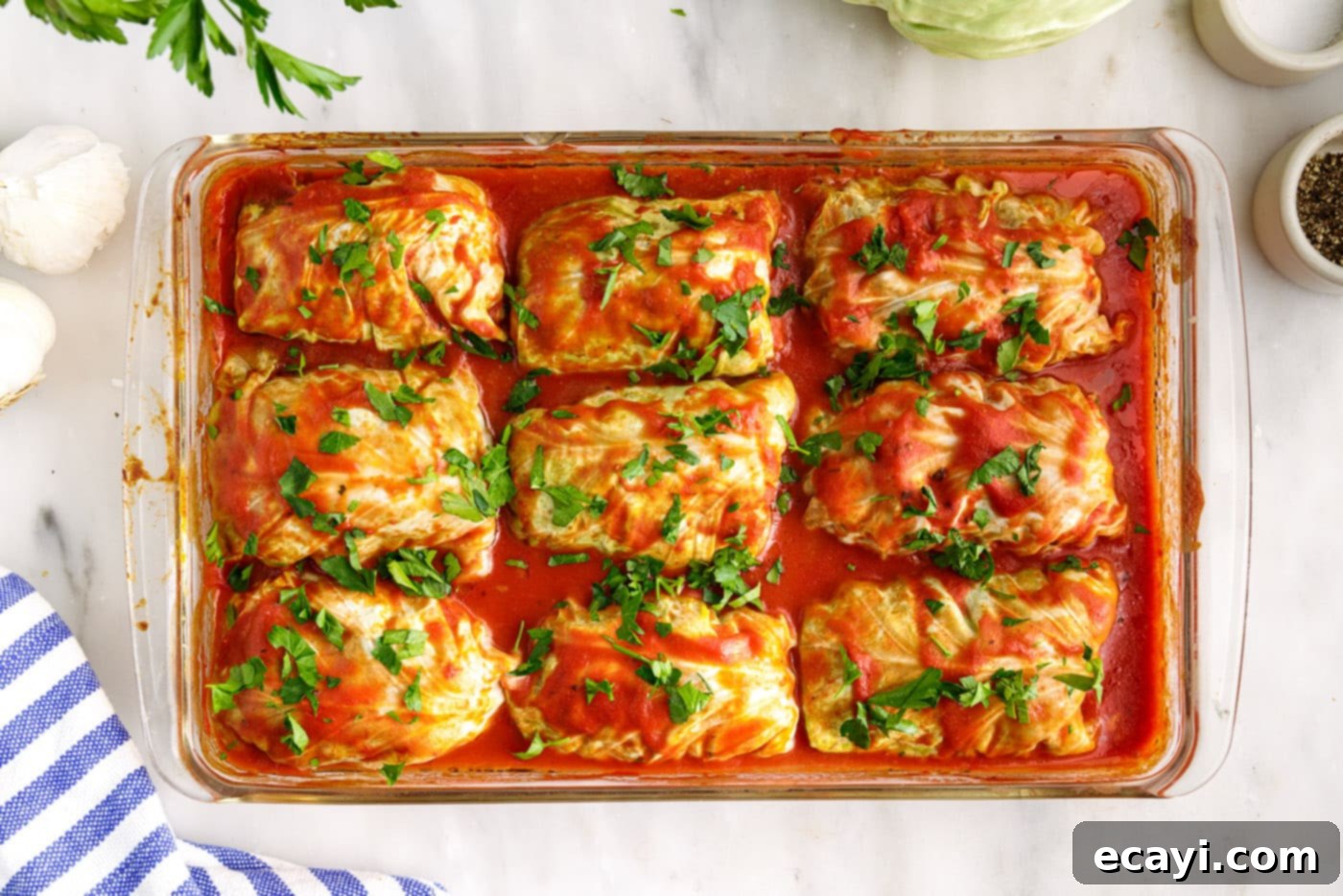 Stuffed Cabbage Delights 14 baked cabbage rolls
