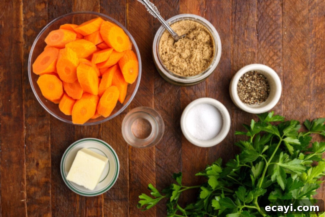 Sweet Glistening Carrots 4 Glazed Carrots ingredients