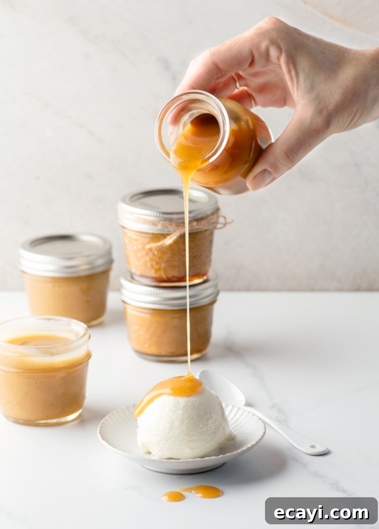 Homemade Vegan Butterscotch Sauce 2 Homemade Butterscotch Sauce: An easy 5-ingredient, 15-minute homemade gift! // FoodNouveau.com