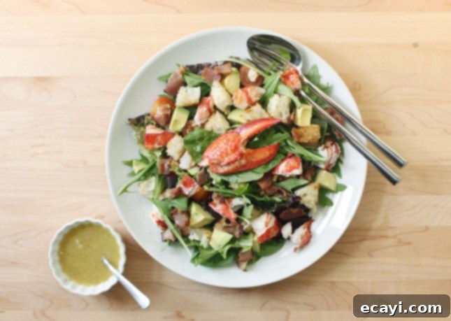 Champagne Vinaigrette Lobster Club Salad 2 Lobster Club Salad with Champagne Vinaigrette // FoodNouveau.com