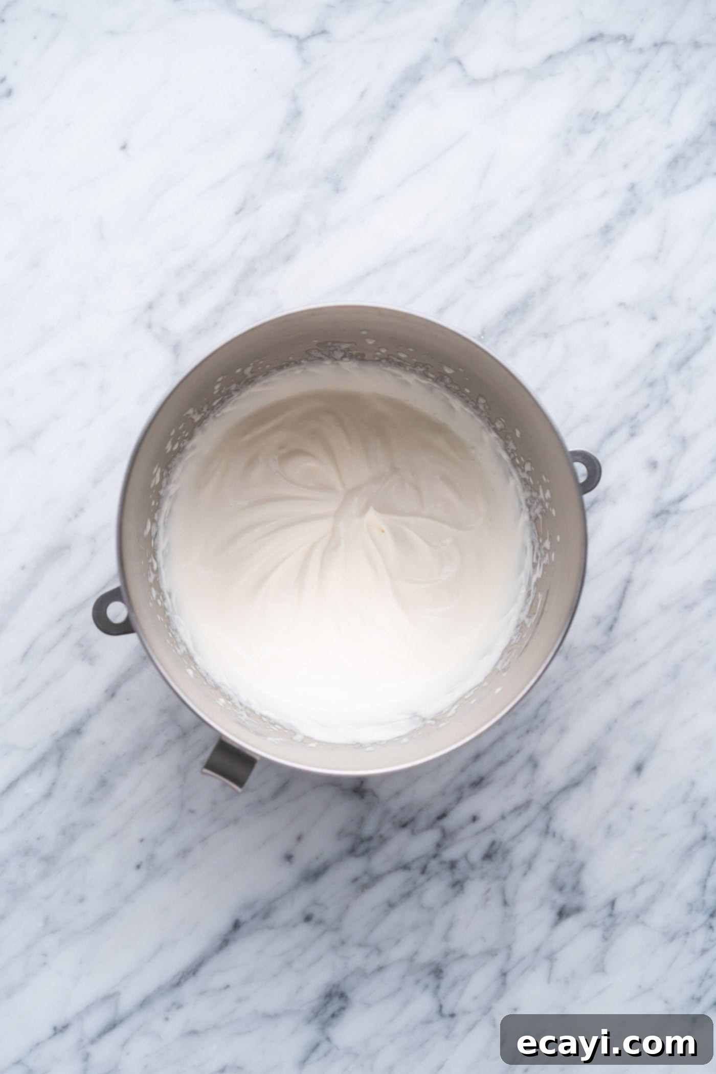 Steadfast Whipped Cream 9 whipped cream in a mixing bowl