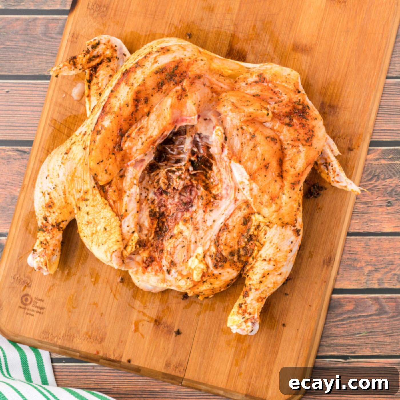 Butterflied Chicken 10 seasoned spatchcock chicken
