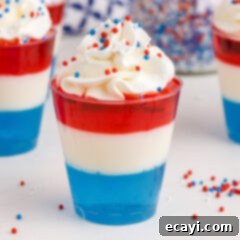 Star-Spangled Gelatin Shots 14 4th of July Jello Shots