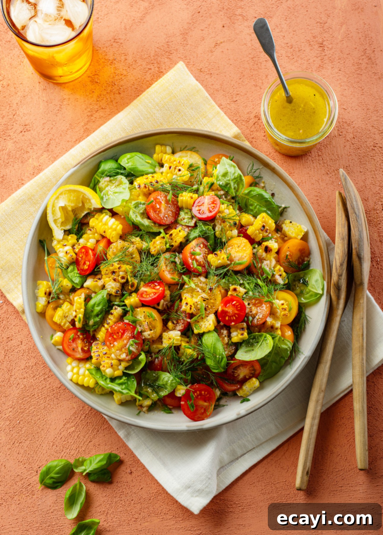 Zesty Tomato Corn Medley 3 Easy Tomato Corn Salad // FoodNouveau.com