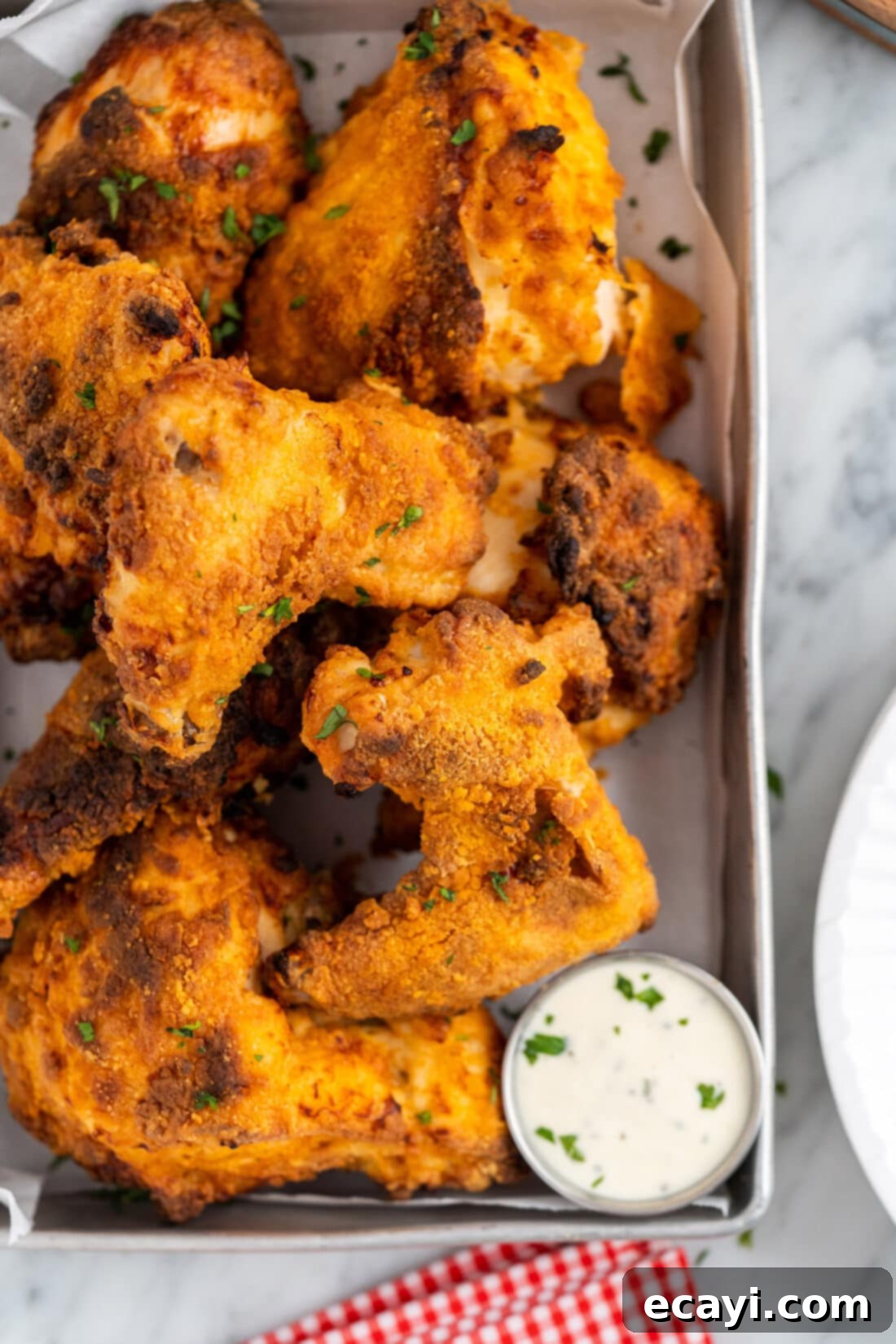 Crispy Air Fryer Chicken 2 tray of Air Fryer Fried Chicken