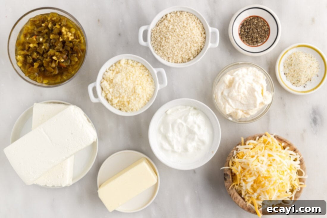 Zesty Jalapeno Delight Dip 4 Jalapeno Popper Dip ingredients