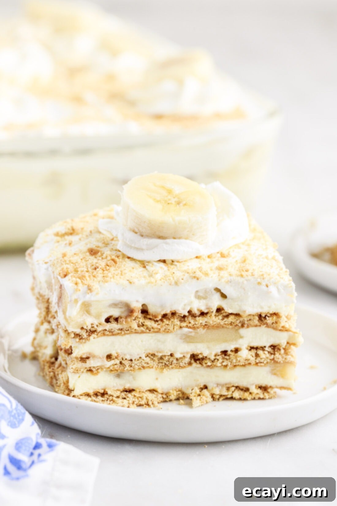 No-Bake Banana Cream Delight 15 slice of Banana Cream Pie Icebox Cake
