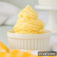 Pineapple Paradise Swirl 8 Homemade Dole Whip served in a ramekin with a perfect swirl.