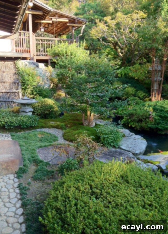 Unlocking the Ryokan Experience: Essential Tips and Etiquette for Japan 6 A meticulously maintained garden at Seryo, a traditional Japanese inn in the Ohara region of Japan, north of Kyoto. // FoodNouveau.com