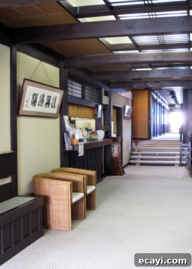 Unlocking the Ryokan Experience: Essential Tips and Etiquette for Japan 7 The meticulously orderly entrance of Seryo, a ryokan in the Ohara region of Japan, near Kyoto. // FoodNouveau.com