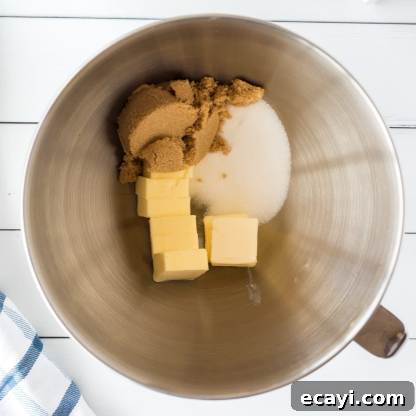 Cookie Brownie Perfection 12 softened butter and both types of sugar in a mixing bowl