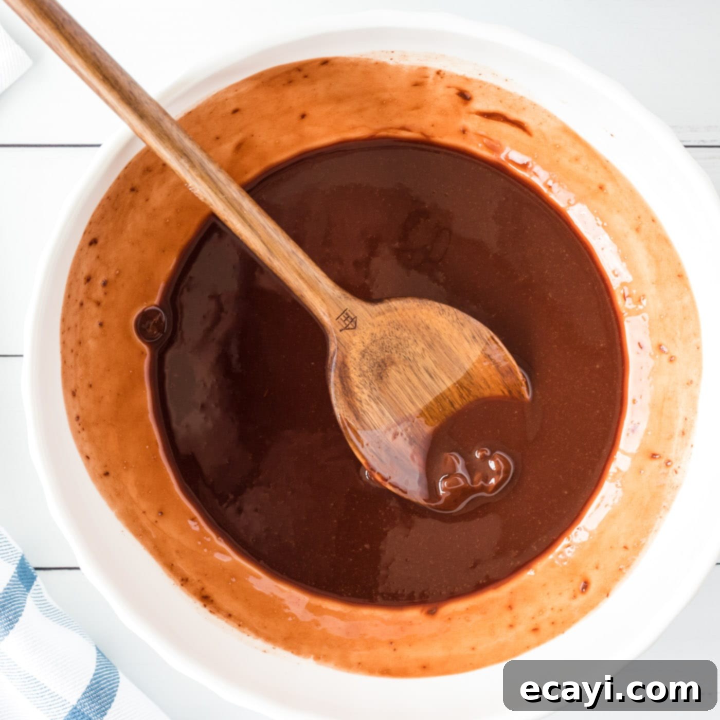 Cookie Brownie Perfection 6 smooth, rich chocolate and butter mixture for brownie batter