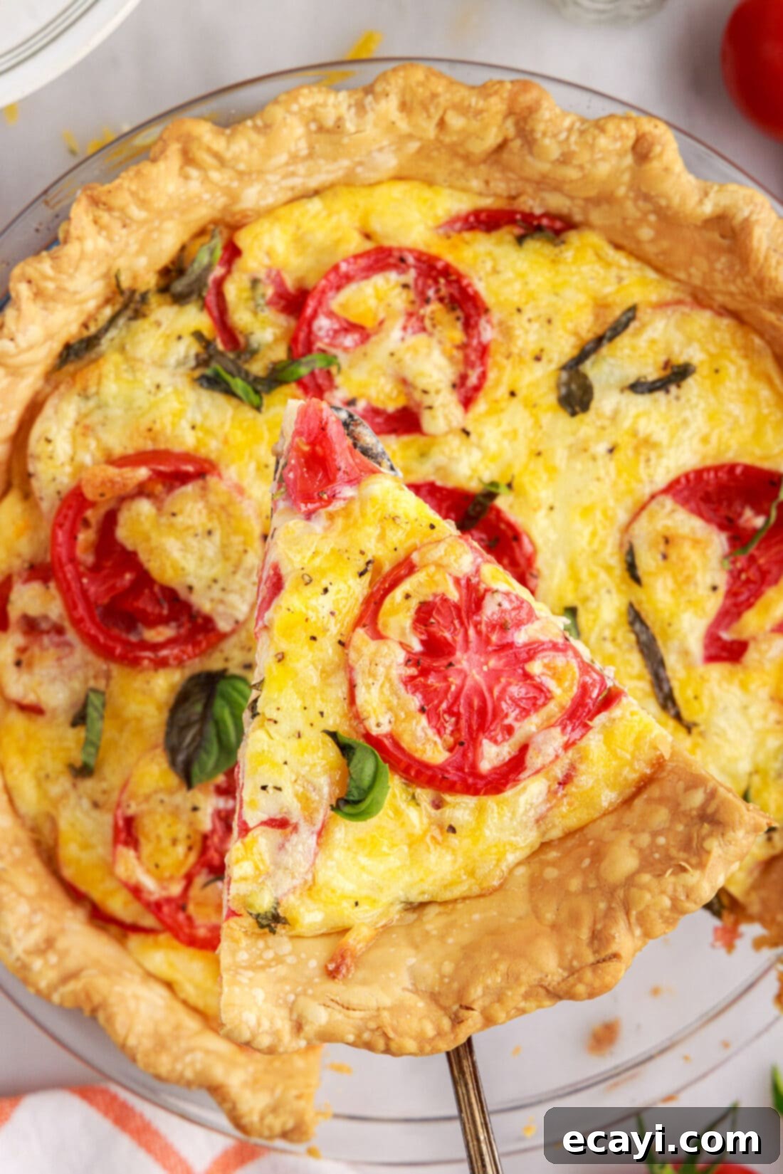 Summer Tomato Tart 2 slice of Tomato Pie