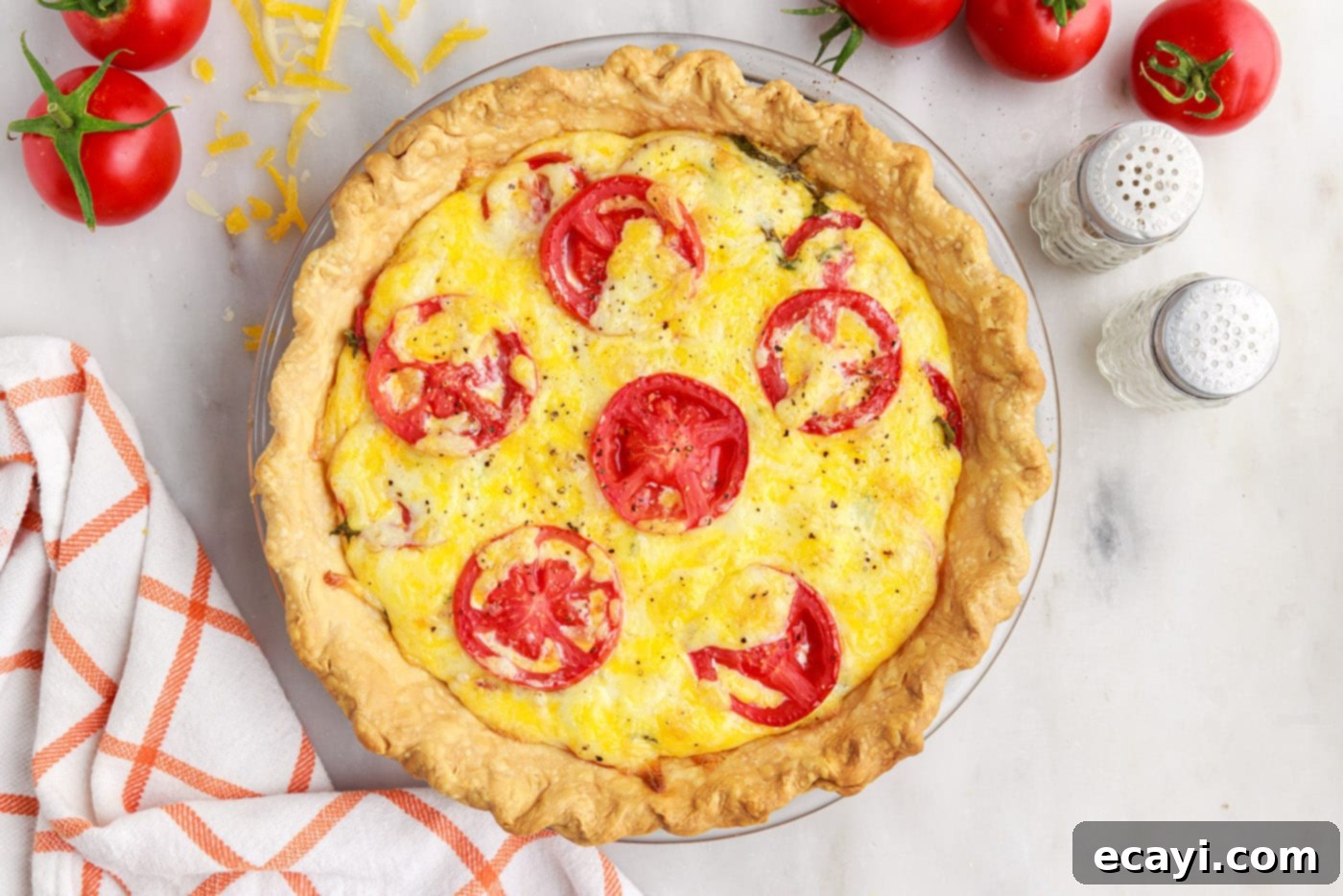 Summer Tomato Tart 13 baked southern tomato pie