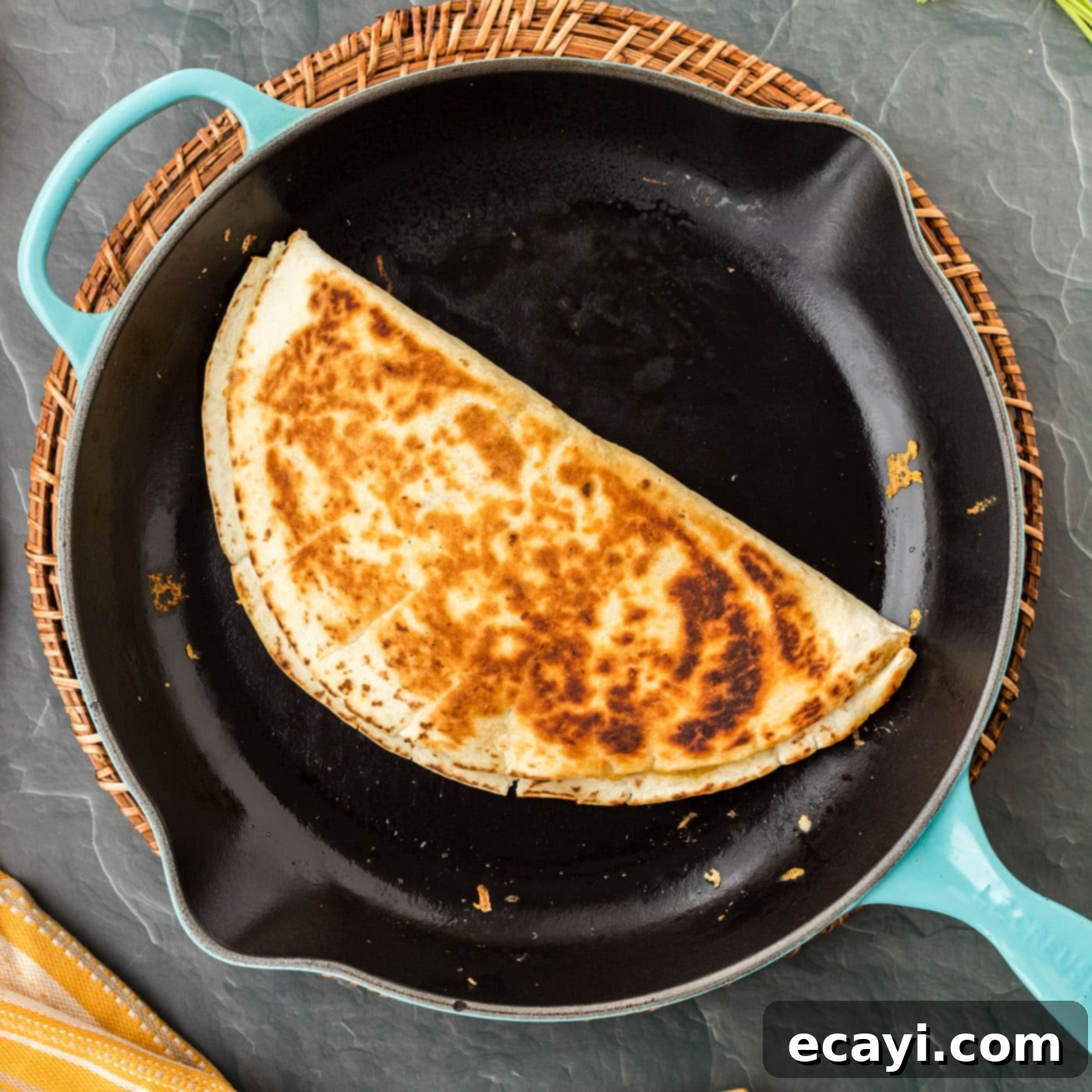 Quesadilla Perfection 11 cooked cheese quesadilla