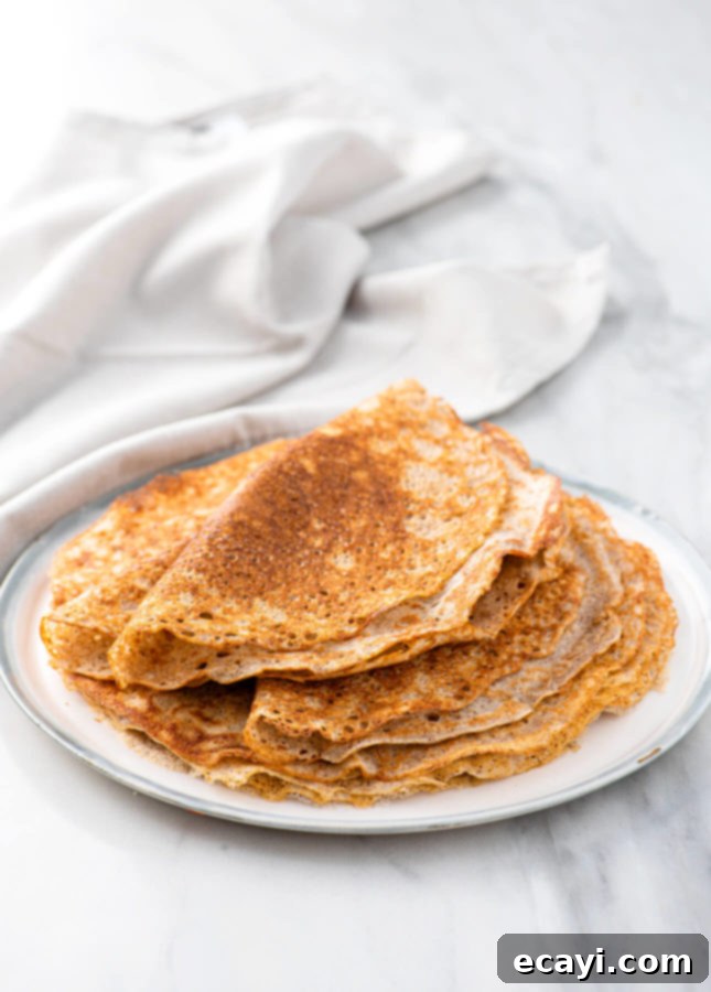 Golden Buckwheat Galettes: A Savory Trio of Ham, Egg, and Melted Cheese 5 Savory Buckwheat Crepes // FoodNouveau.com