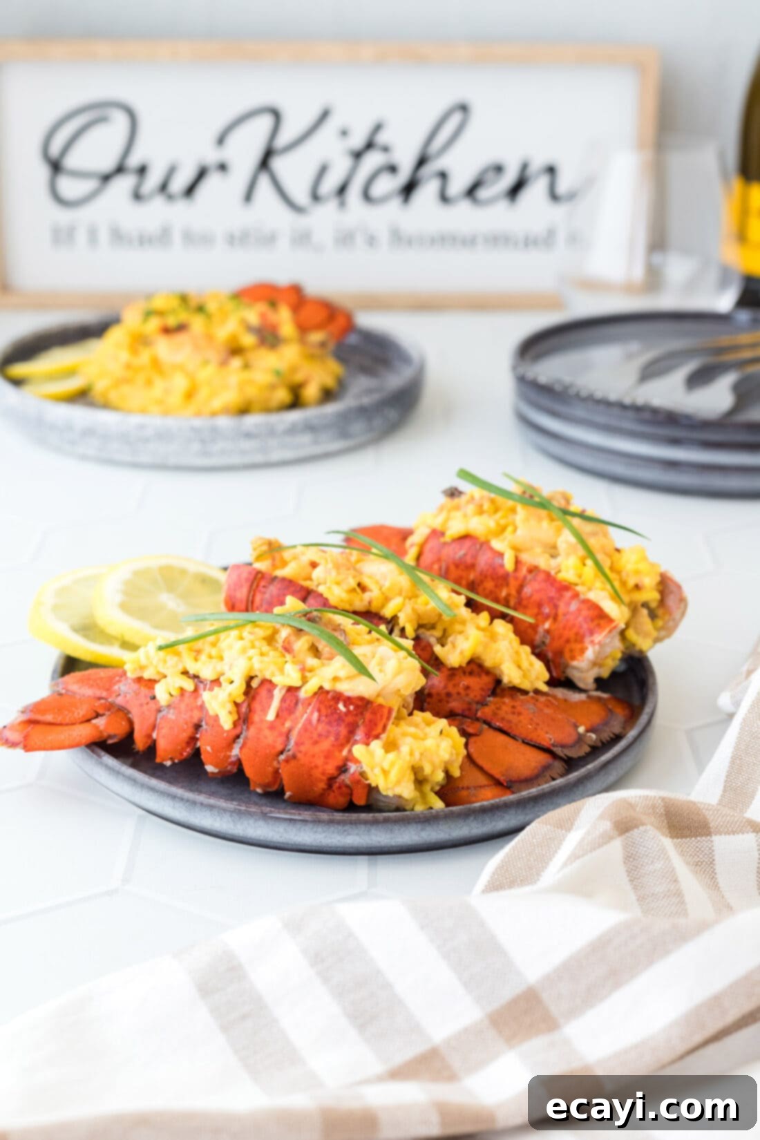Decadent Lobster Risotto 2 Lobster Risotto in lobster shells