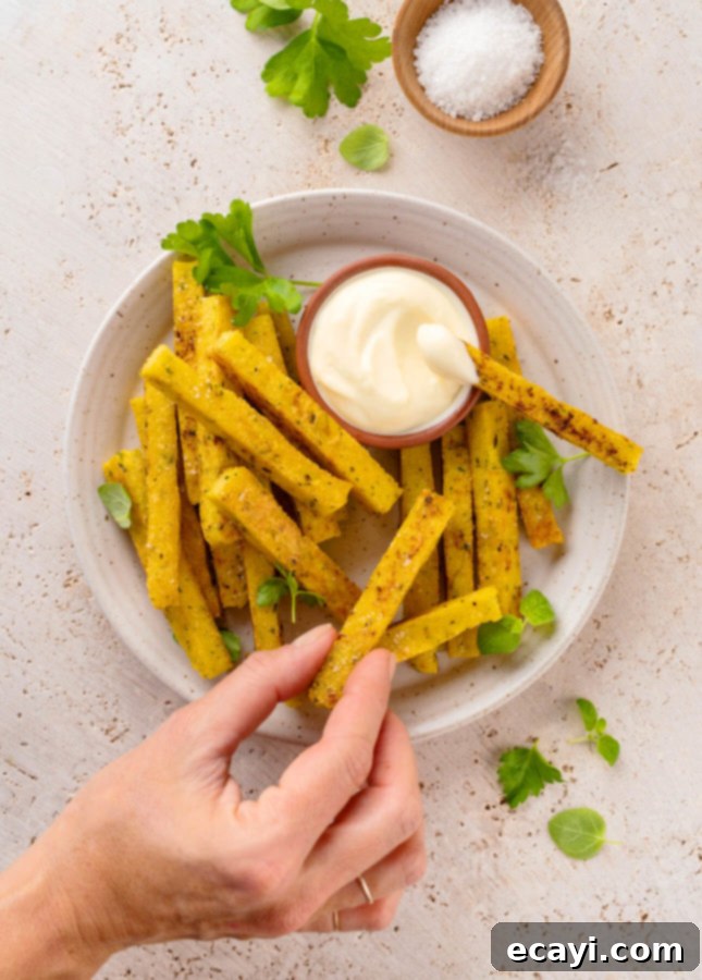 Crispy Parmesan Polenta Fries 2 Parmesan Polenta Fries: Crispy, Cheesy, and Baked to Perfection