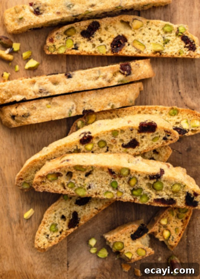 Artisan Cranberry Pistachio Biscotti 4 Cranberry Pistachio Biscotti // FoodNouveau.com