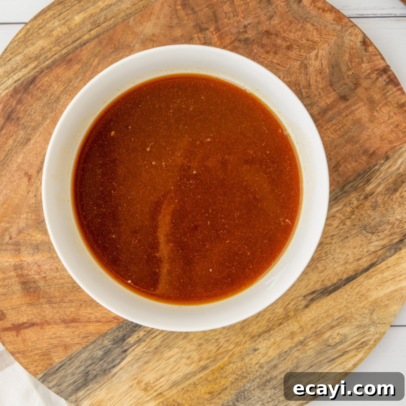 Sticky Bourbon Glazed Chicken 9 bourbon chicken sauce in a bowl