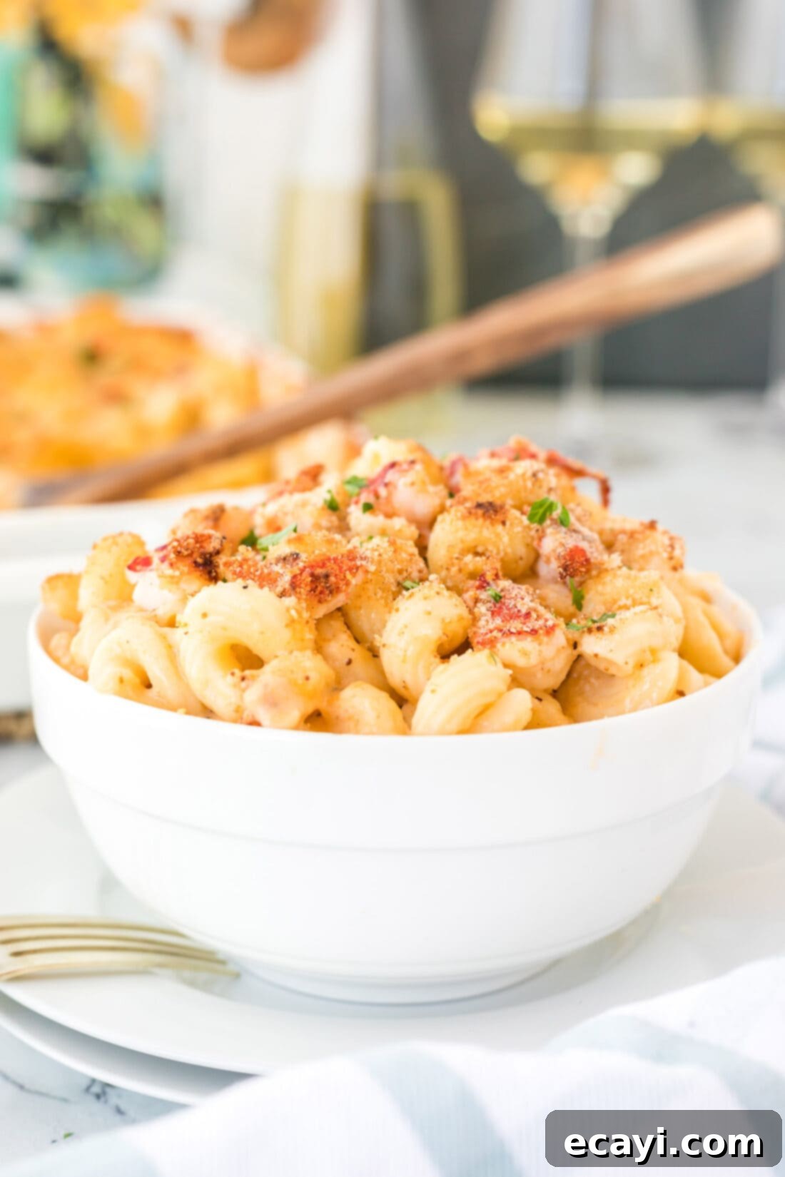 Decadent Lobster Mac and Cheese 13 bowl of Lobster Mac and Cheese
