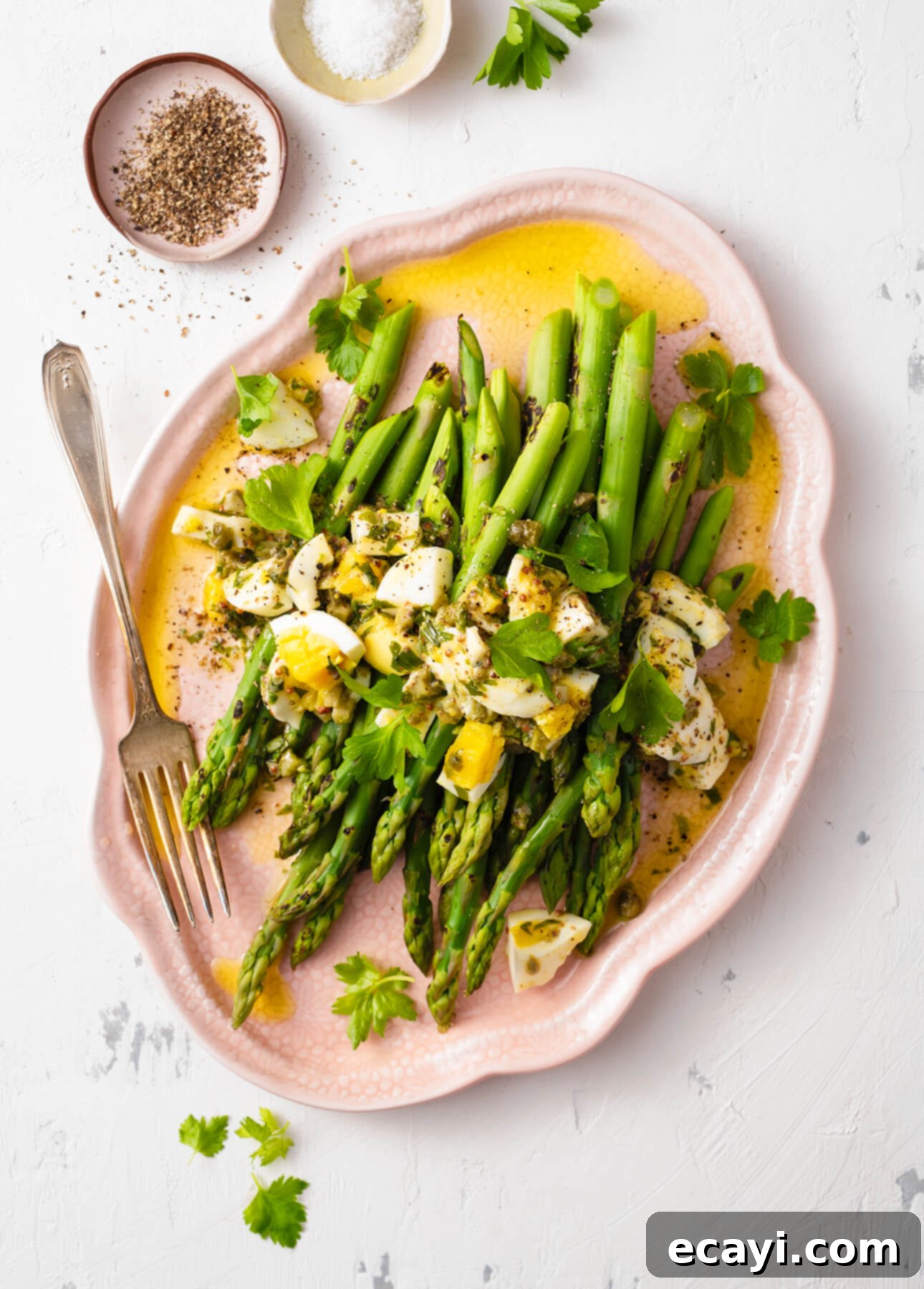 Spring Asparagus with Zesty Gribiche 2 Asparagus with Gribiche Dressing // FoodNouveau.com