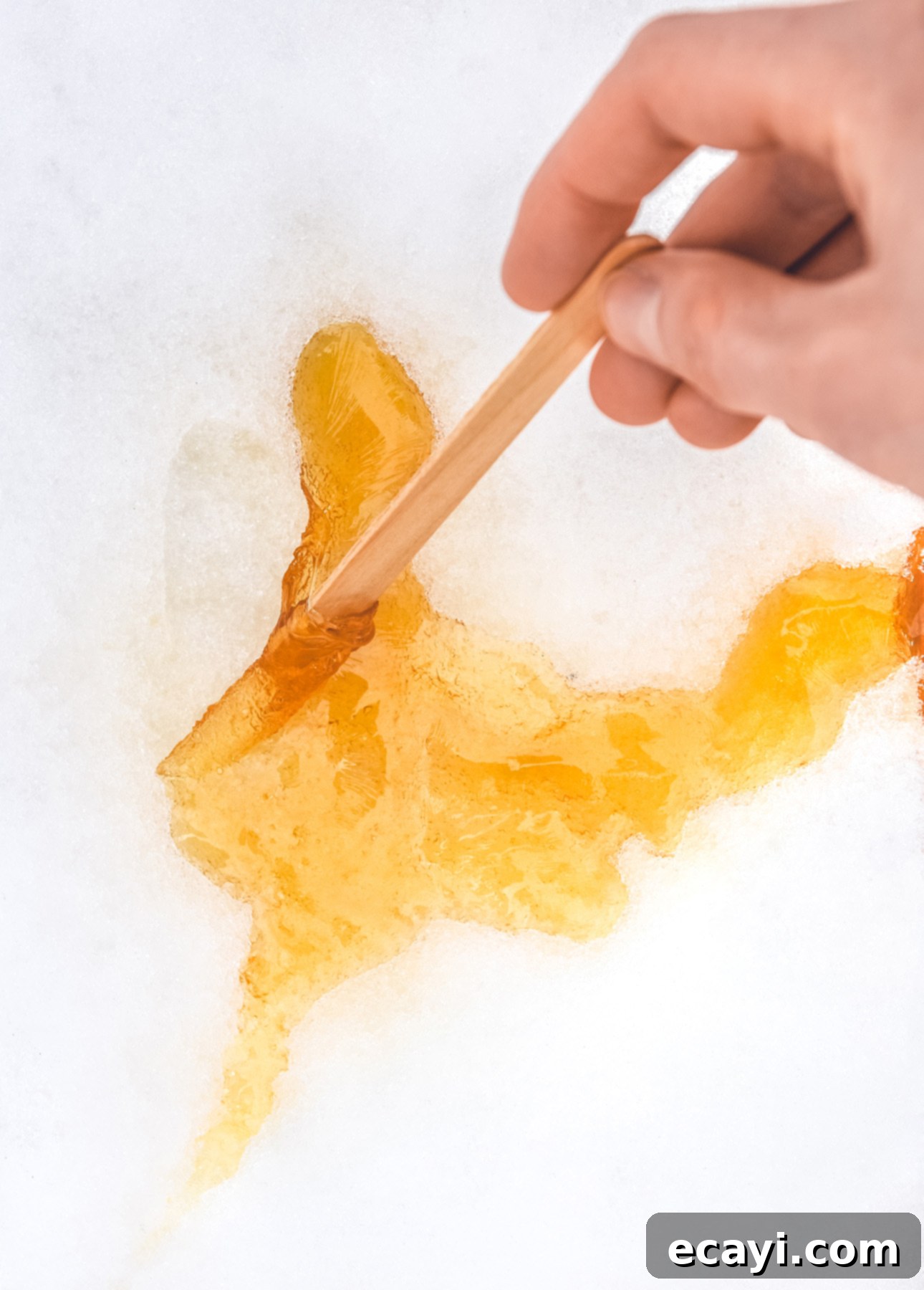 Aromatic Orange Maple Shells 3 Maple Taffy on Snow // FoodNouveau.com