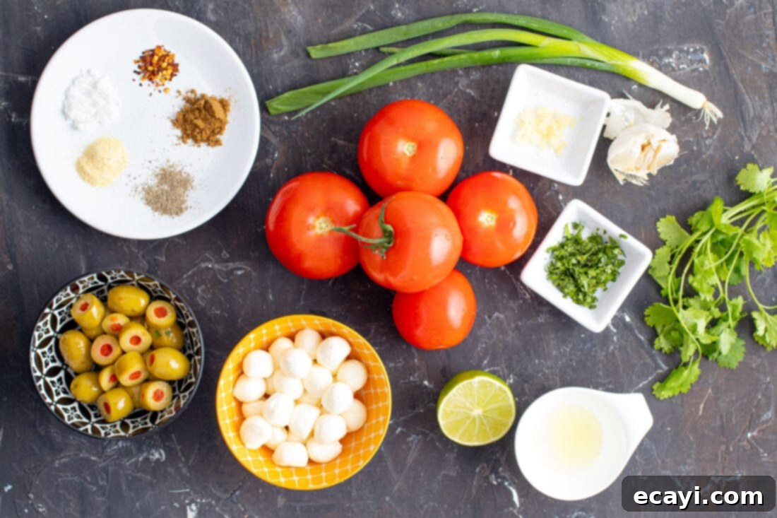 Eye-Popping Halloween Dip 4 ingredients for Halloween Eyeball Salsa
