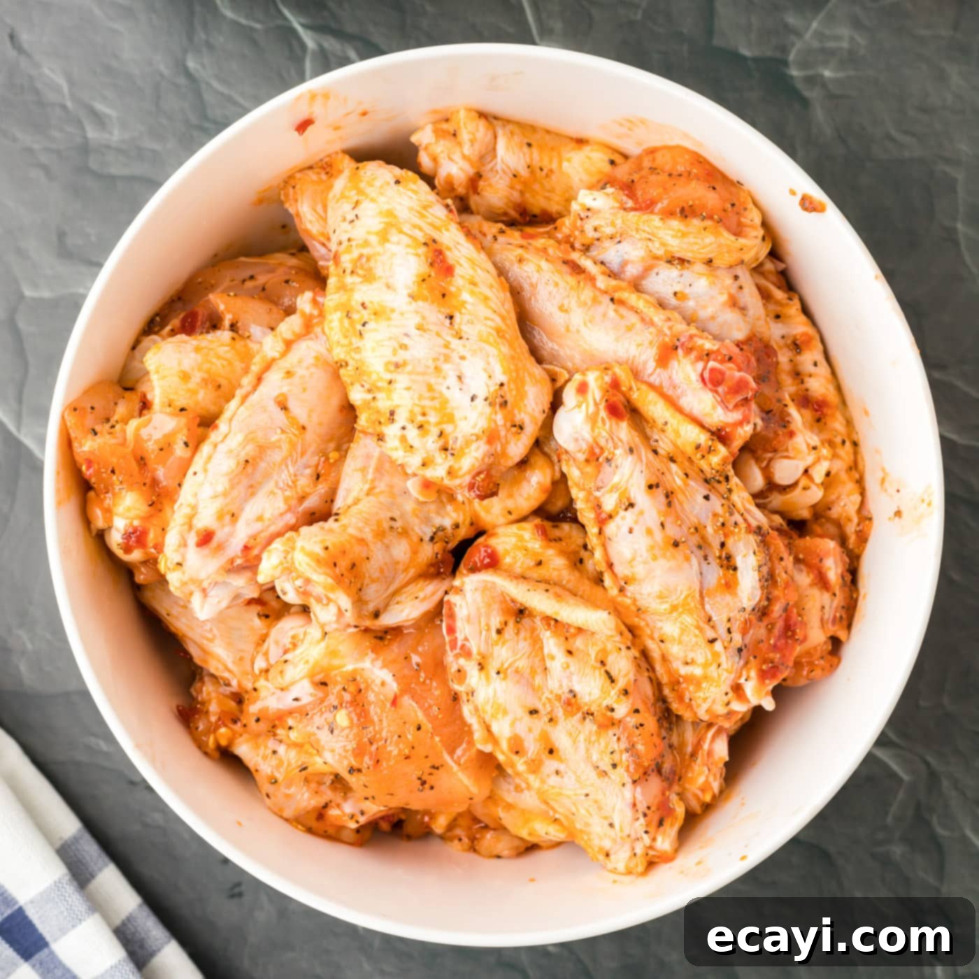 Addictive Korean Crunch 5 seasoned chicken wings in a bowl