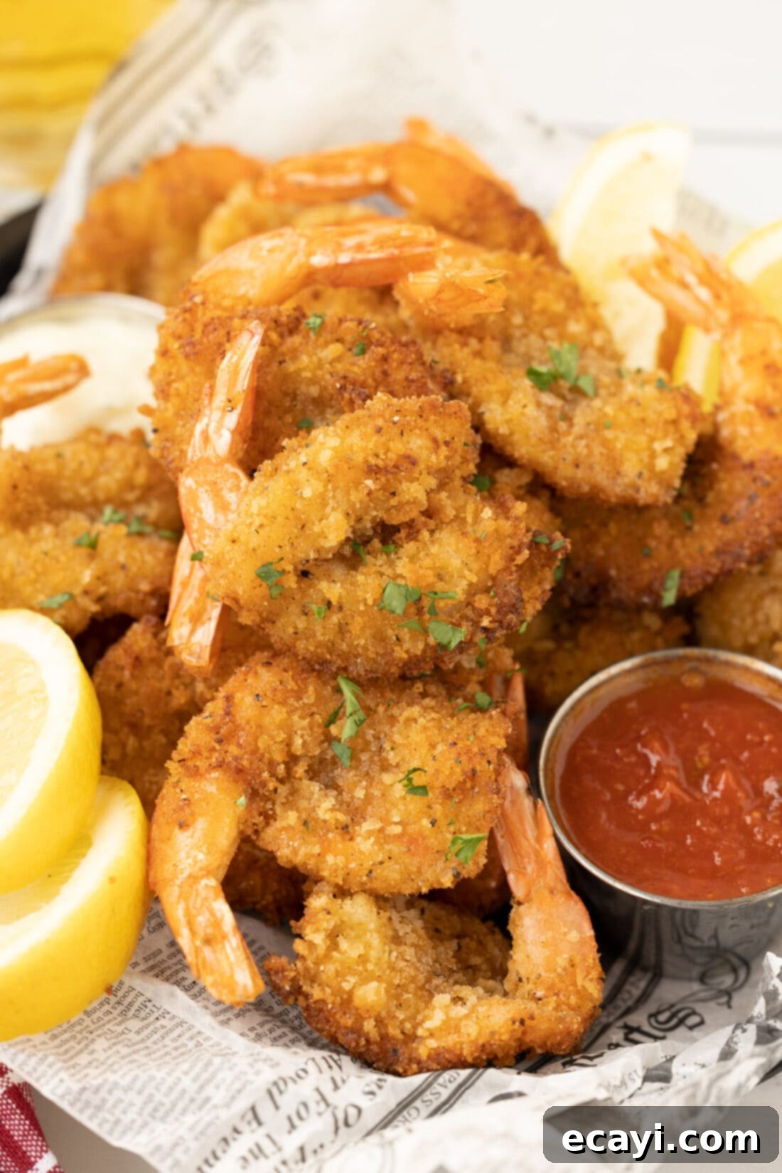 Golden Crispy Fanned Shrimp 12 basket of Butterfly Shrimp
