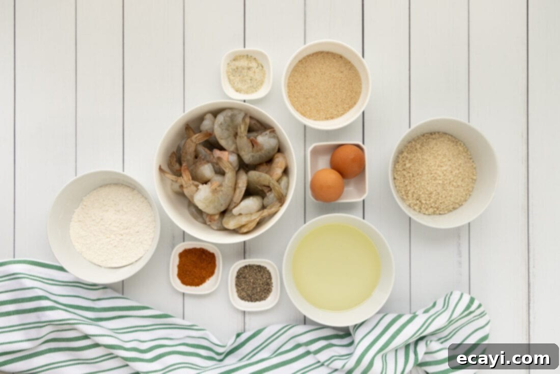 Golden Crispy Fanned Shrimp 4 ingredients to make Butterfly Shrimp