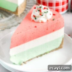 Jell-O Stacked Delight 18 Layered Jello Pie on. plate