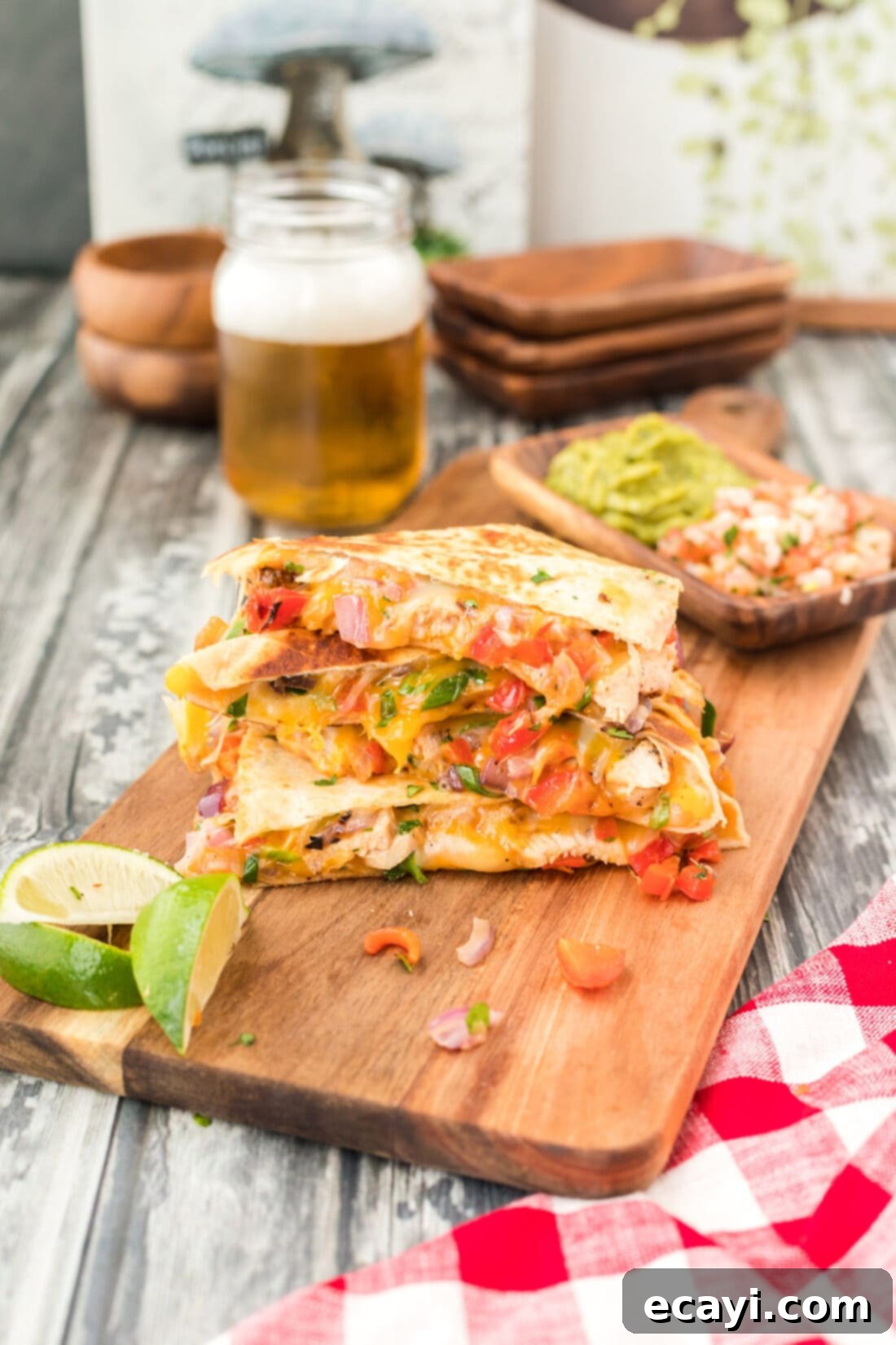 Savory Chicken Quesadilla 16 stack of Chicken Quesadillas
