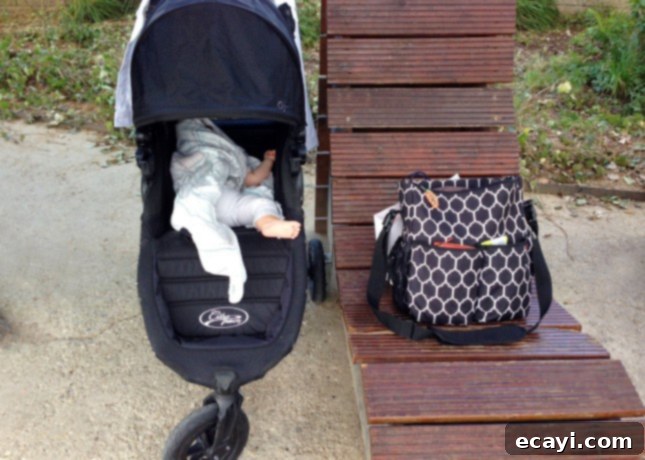 Paris Through Tiny Eyes: Exploring the City with Your Baby 4 A stroller ensures comfy baby naps while visiting Paris