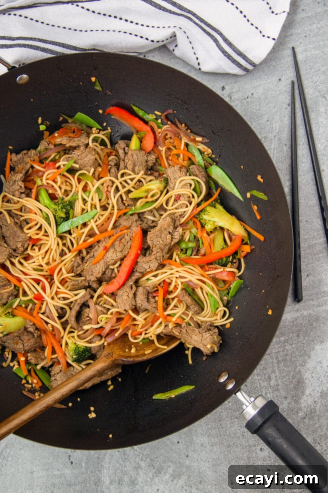 Ultimate Beef Lo Mein 14 wok of Beef Lo Mein