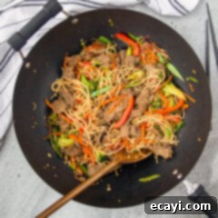 Ultimate Beef Lo Mein 15 wok full of Beef Lo Mein