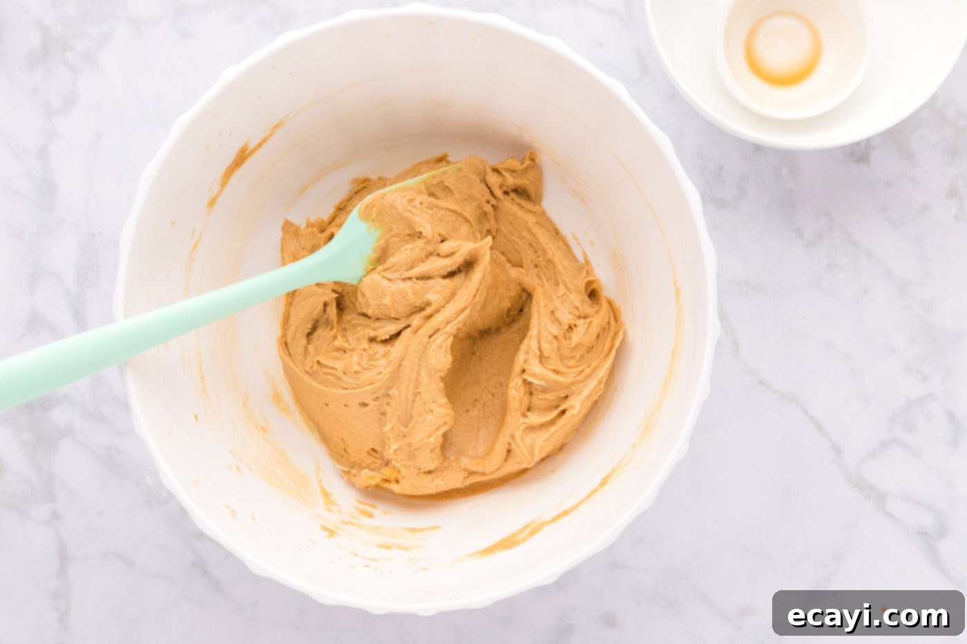 Sweet & Salty Fluffernutter Delights 8 peanut butter cookie dough in a bowl, ready for next step