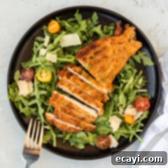 Crispy Chicken Milanese 16 plate of Chicken Milanese with lemon and greens