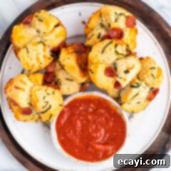 Pizza Bites 13 pizza bites with sauce
