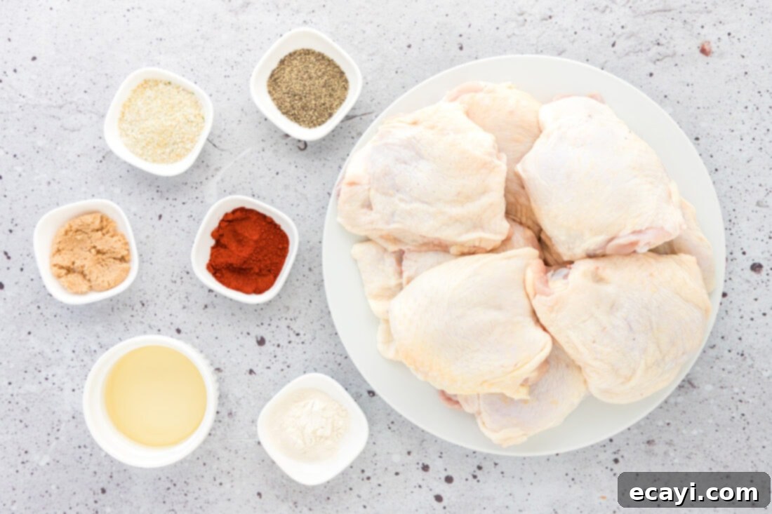 Golden Baked Chicken Thighs 4 ingredients for Baked Chicken Thighs