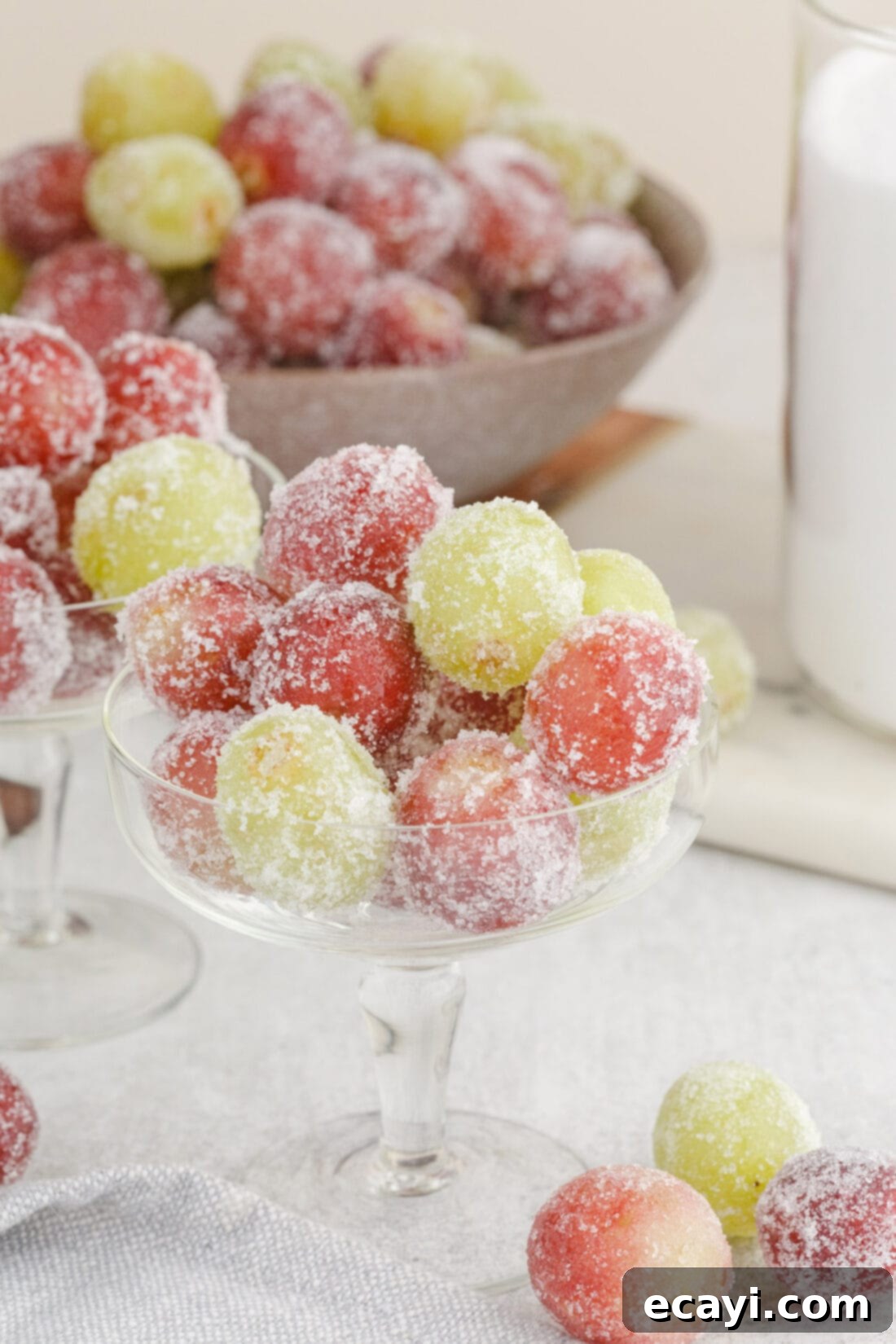 Prosecco Vodka Grape Fusion 3 dish of Prosecco Vodka Grapes